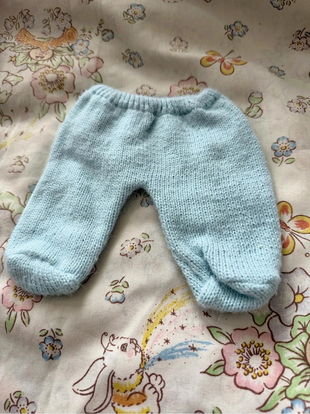 CPK Coleco BBB Blue Knit Baby Pants Like New